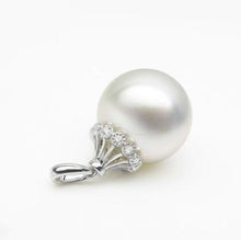 White South Sea Pearl Pendant 18 Solid White Gold "Joyce"